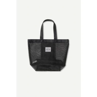 Samsoesamsoe Black Mila Shopper 14869 Tote Bag