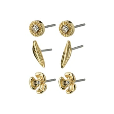 Pilgrim Echo 3-in-1 Earrings Set In Gold