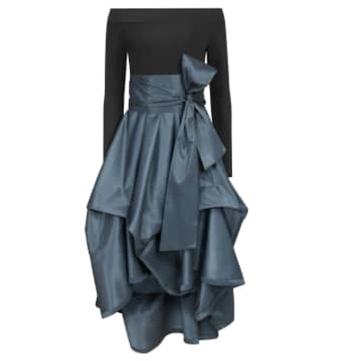 New Arrivals Black And Blue Xenia Dress