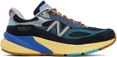 New Balance Black & Blue Action Bronson Edition Made In Usa 990v6 Sneakers In Teal