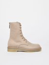 MAX MARA COMBAT BOOTS IN DEERSKIN AND CASHMERE