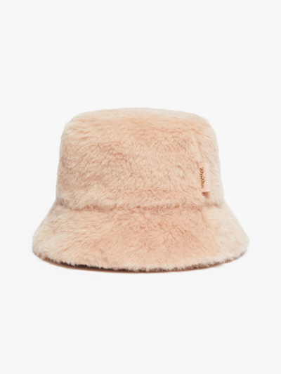 Max Mara Distel 1 Alpaca & Wool Bucket Hat In Albino