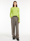 MAX MARA FANCY-KNIT WOOL AND CASHMERE SWEATER