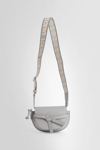 Loewe Gate Dual Mini Leather Shoulder Bag In Grey