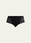 Simone Perele Wish Lace Boyshorts In Black