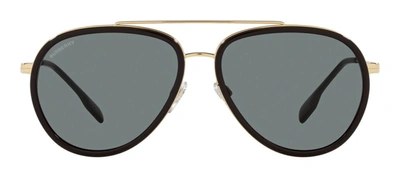 Burberry Man Sunglasses Be3125 Oliver In Polar Dark Grey