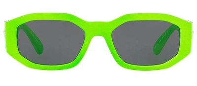 Versace 0ve4361 531987 Geometric Sunglasses In Grey