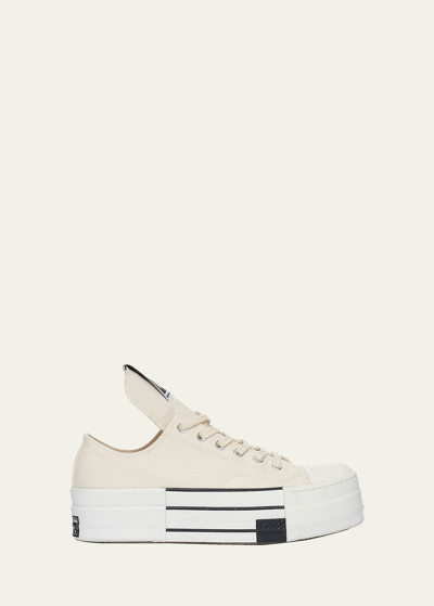 Drkshdw Rick Owens X Converse Men's Low-top Sneakers In Natural