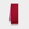 ALEXANDER MCQUEEN RIBBON REVERSE SCARF - ALEXANDER MCQUEEN - WOOL - RED