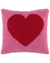 Shiraleah Heart Pillow In Pink