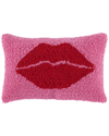 Shiraleah Lips Pillow In Pink