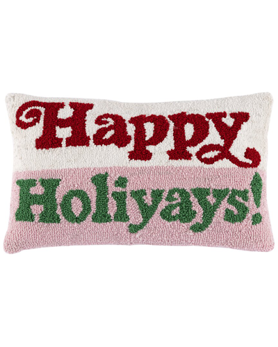 Shiraleah "happy Holiyays!" Pillow In Red