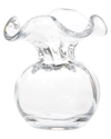 Vietri Hibiscus Glass Clear Bud Vase