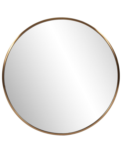 Howard Elliott Howard Elliot Copenhagen Round Silver Mirror In Brass