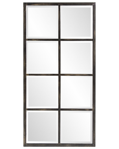 Howard Elliott Atrium Oil Rubbed Windowpane Mirror In Bronze