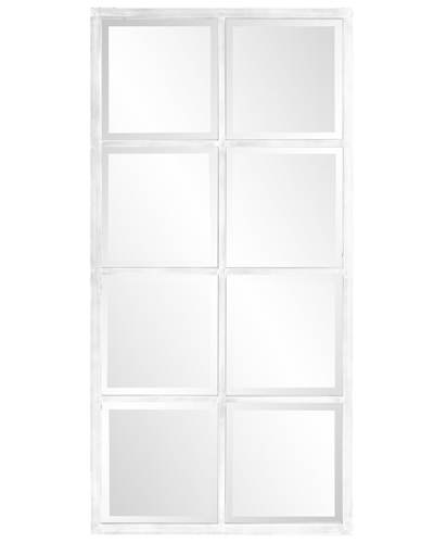 Howard Elliott Atrium Windowpane Mirror In White