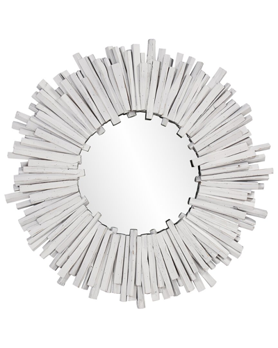Howard Elliott Durango Round Mirror In White