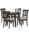 Baxton Studio Brooke Modern 5pc Dining Set