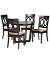 Baxton Studio Estelle Modern 5pc Dining Set