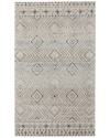 Weave & Wander Wyllah Transitional Geometric Polypropylene & Polyester Accent  Rug In White