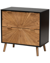 Baxton Studio Richardson Mid-century 2-drawer Storage Cabinet