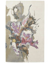 Weave & Wander Cerelia Transitional Floral & Botanical Viscose & Wool Accent  Rug In Purple