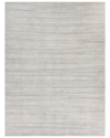 Exquisite Rugs Palazzo Wool/bamboo Silk Area Rug In Silver