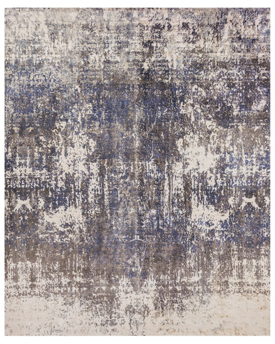 Exquisite Rugs Reflections Bamboo Silk Area Rug In Blue