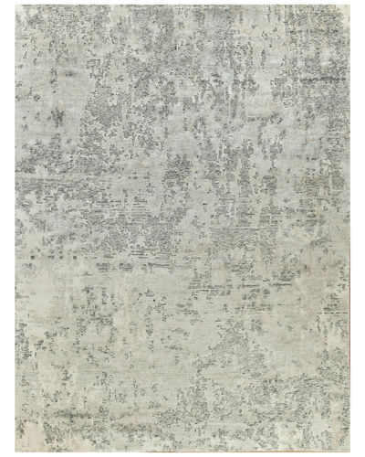 Exquisite Rugs Cosmo Wool/bamboo Silk Area Rug In White