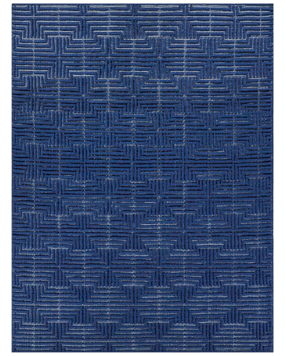 Exquisite Rugs Manzoni New Zealand Wool Area Rug In Blue