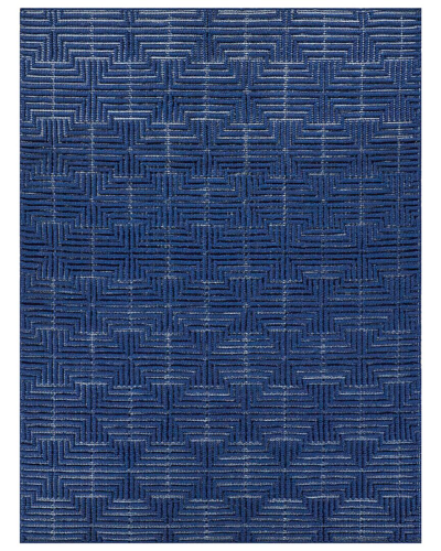 Exquisite Rugs Manzoni New Zealand Wool Area Rug In Blue