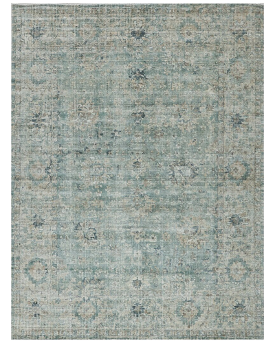 Exquisite Rugs Kensington Wool/bamboo Silk Area Rug In Blue