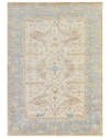 Exquisite Rugs Antique Weave Oushak New Zealand Wool Area Rug In Blue