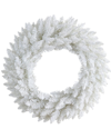 Nearly Natural 24in Colorado Spruce Artificial Christmas Wreath In White