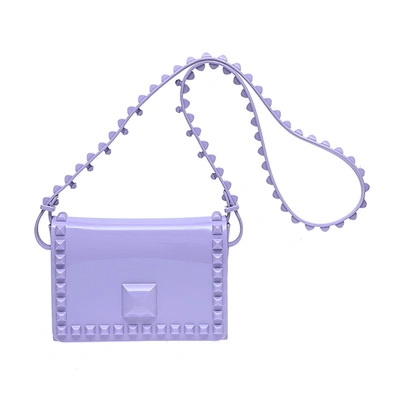 Carmen Sol Mini Graziella Flap Crossbody In Violet