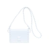 Carmen Sol Mini Graziella Flap Crossbody In White