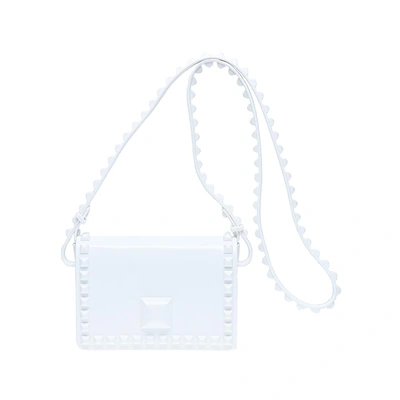 Carmen Sol Mini Graziella Flap Crossbody In White