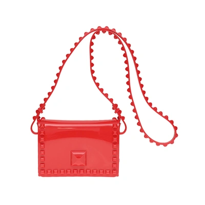 Carmen Sol Mini Graziella Flap Crossbody In Red