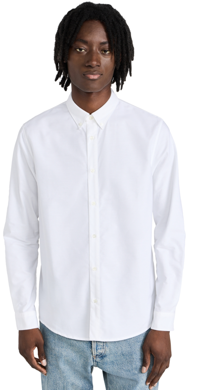 APC A. P.C. OXFORD BUTTON DOWN SHIRT WHITE