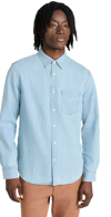 CLUB MONACO CLEAN DENIM SHIRT BLUE/BLEU