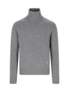Ami Alexandre Mattiussi Grey Cashmere Turtleneck In Gray