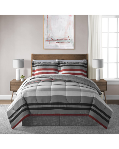 Lanwood Home Xavier Stripe 8pc Bed In A Bag