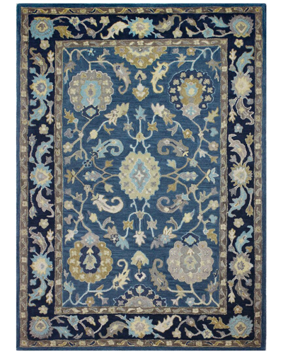 Bashian Rugs Bashian Elyse Transitional Wool Rug In Blue