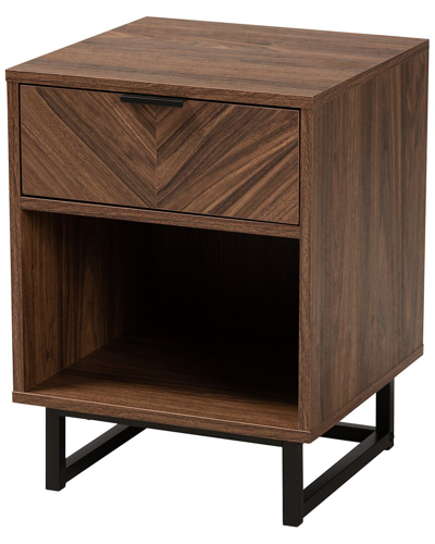 Baxton Studio Sadia Modern 1-drawer End Table