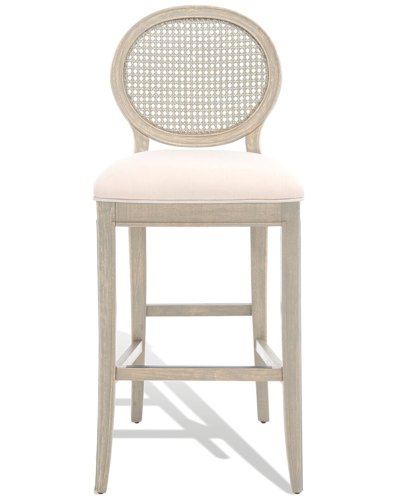 Safavieh Couture Karlee Rattan Back Barstool