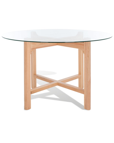 Safavieh Couture Ruthanne Round Glass Dining Table