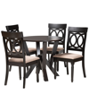 BAXTON STUDIO BAXTON STUDIO ANGIE MODERN 5PC DINING SET