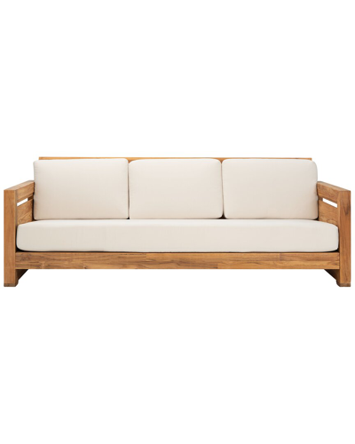 Safavieh Couture Molokai Teak Patio Sofa