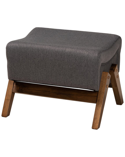 Baxton Studio Hanson Mid-century Modern Dark Ottoman