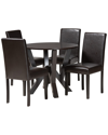 BAXTON STUDIO BAXTON STUDIO ROSI MODERN WOOD 5PC DINING SET